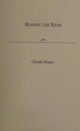 Tapa de Reading the river