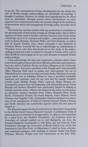 Tapa de The foreign policy process in Britain