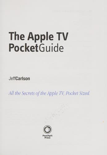 Tapa de The Apple TV pocket guide