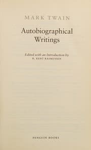 Tapa de Autobiographical writings