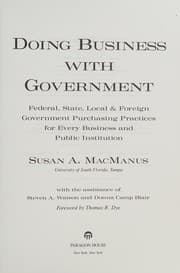 Tapa de Doing business with government