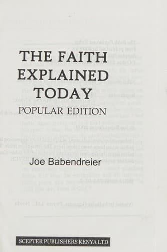 Tapa de The faith explained today
