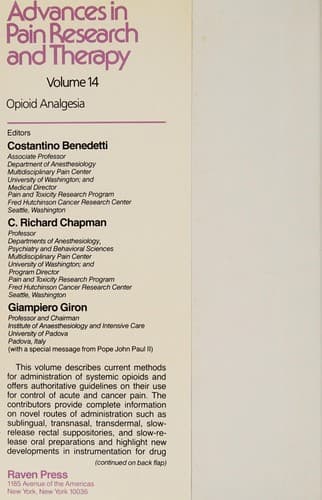 Tapa de Opioid analgesia
