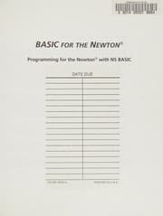 Tapa de BASIC for the Newton