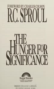 Tapa de The hunger for significance
