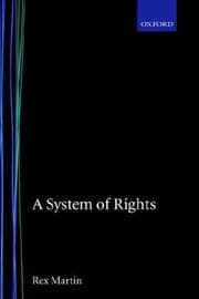 Tapa de A System of Rights