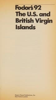 Tapa de Fodor's the U.S. and British Virgin Islands