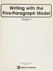 Tapa de Writing with the five-paragraph model gr 3.