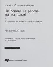 Tapa de Un homme se penche sur son passé