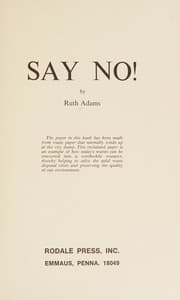 Tapa de Say no!