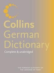 Tapa de Collins German dictionary