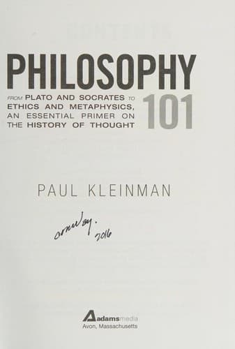 Tapa de Philosophy 101