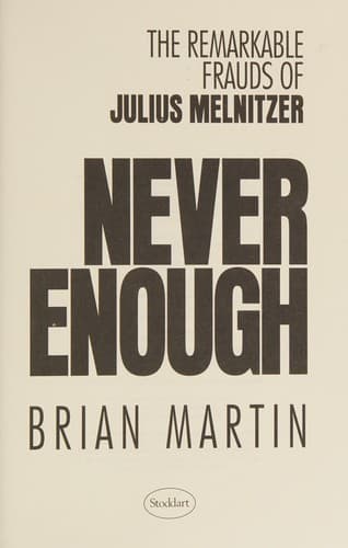 Tapa de Never enough