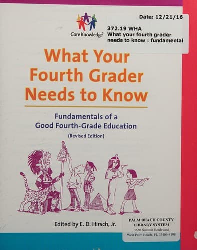 Tapa de What your fourth grader needs to know