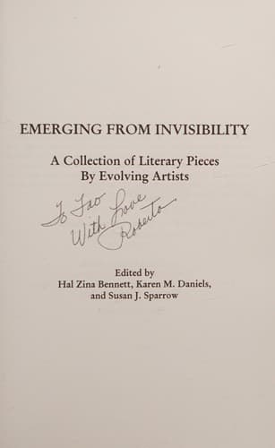 Tapa de Emerging from invisibility