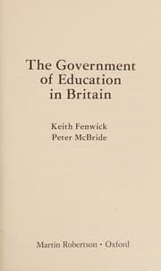 Tapa de The government of education in Britain