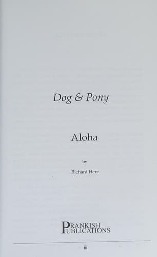 Tapa de Dog & Pony