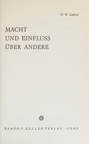 Tapa de Macht und Einfluss über andere