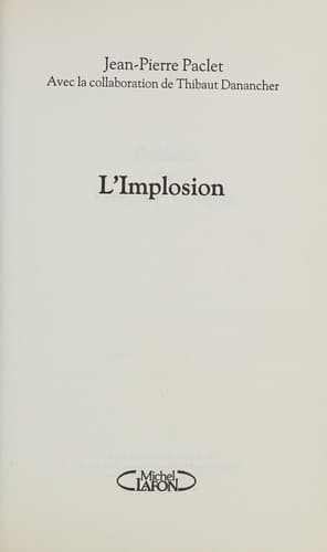 Tapa de L'implosion