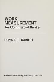Tapa de Work measurement for commercial banks