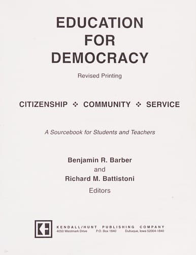 Tapa de Education for Democracy