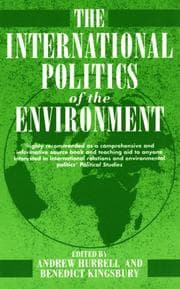 Tapa de The International politics of the environment