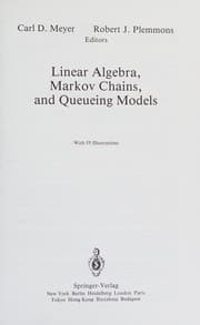 Tapa de Linear algebra, Markov chains, and queueing models