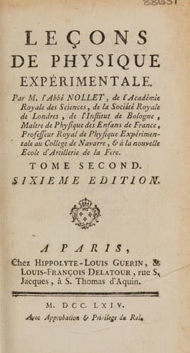 Tapa de Leçons de physique expérimentale