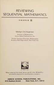 Tapa de Reviewing Sequential Mathematics Course II