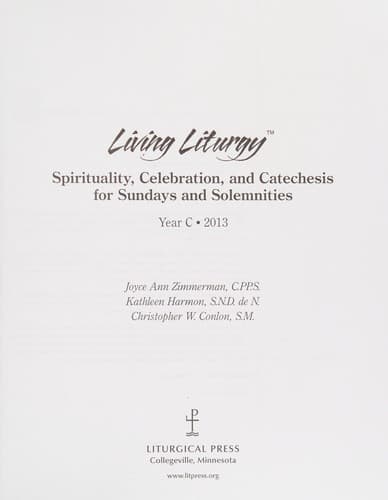 Tapa de Living Liturgy