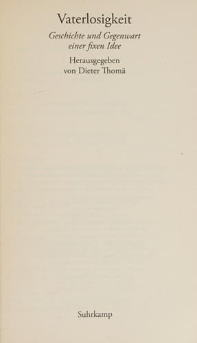 Tapa de Vaterlosigkeit