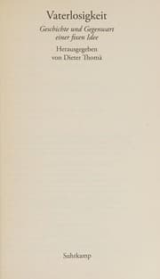 Tapa de Vaterlosigkeit