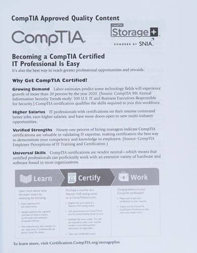 Tapa de CompTIA Storage+