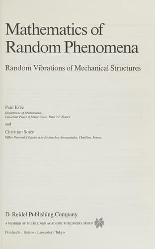 Tapa de Mathematics of random phenomena