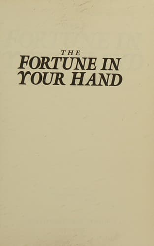 Tapa de The fortune in your hand