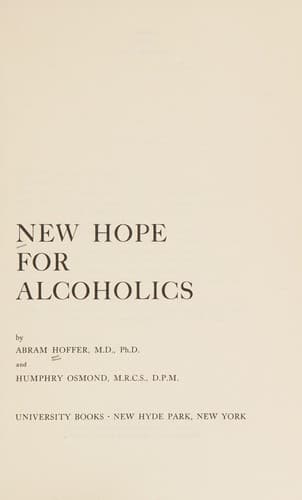 Tapa de New hope for alcoholics