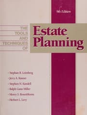 Tapa de The Tools and techniques of estate planning