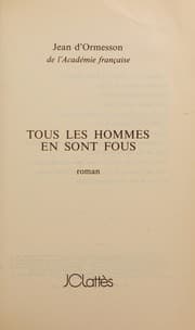 Tapa de Tous les hommes en sont fous