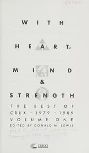 Tapa de With Heart and Mind Strength the Best of Crux 1979-1989