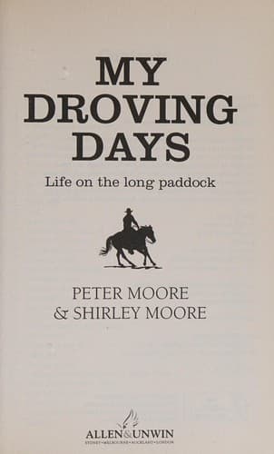 Tapa de My Droving Days