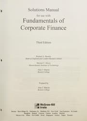 Tapa de Solutions manual for use with Fundamentals of corporate finance