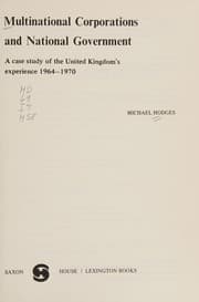 Tapa de Multinational corporations and national government