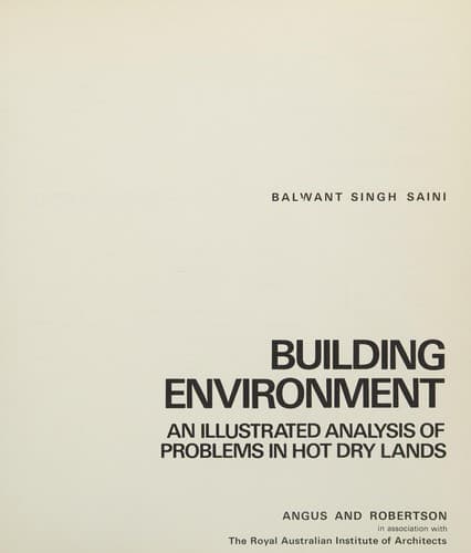 Tapa de Building environment
