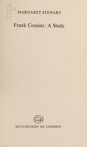 Tapa de Frank Cousins