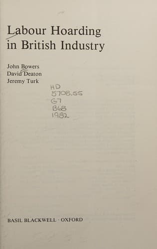 Tapa de Labour hoarding in British industry