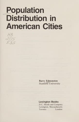Tapa de Population distribution in American cities