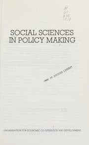 Tapa de Social sciences in policy making