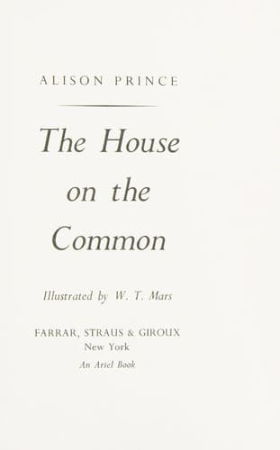 Tapa de The house on the common