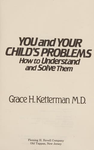 Tapa de You and your child's problems