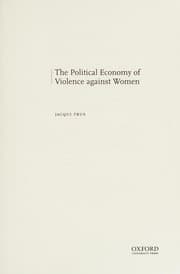 Tapa de The political economy of violence against women
